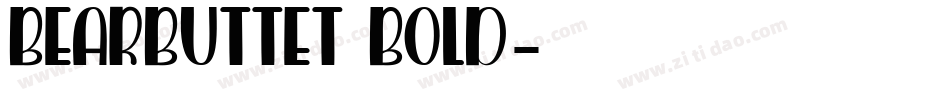 BearButteT Bold字体转换
